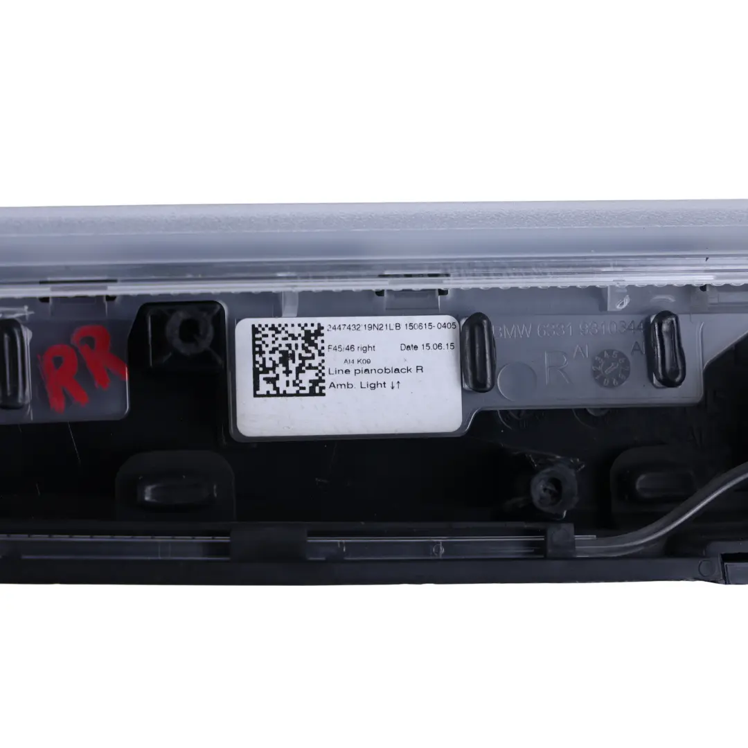 Türverkleidung Beleuchtungs Abdeckung Vorne Rechts für BMW F45 F46 mit Teilenummer 7370510 BMW F45 F46 Türverkleidung Beleuchtungs Abdeckung Vorne Rechts - SKU 7370510 - Teilenummer 7370510