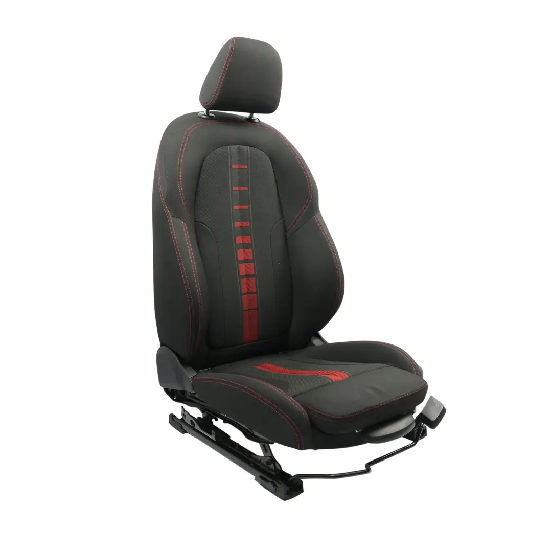 BMW F46 Sport Seat Front Left N/S Interior Cloth Fabric Race Anthracite Red - SKU 7374645-1 - Part number 7374645