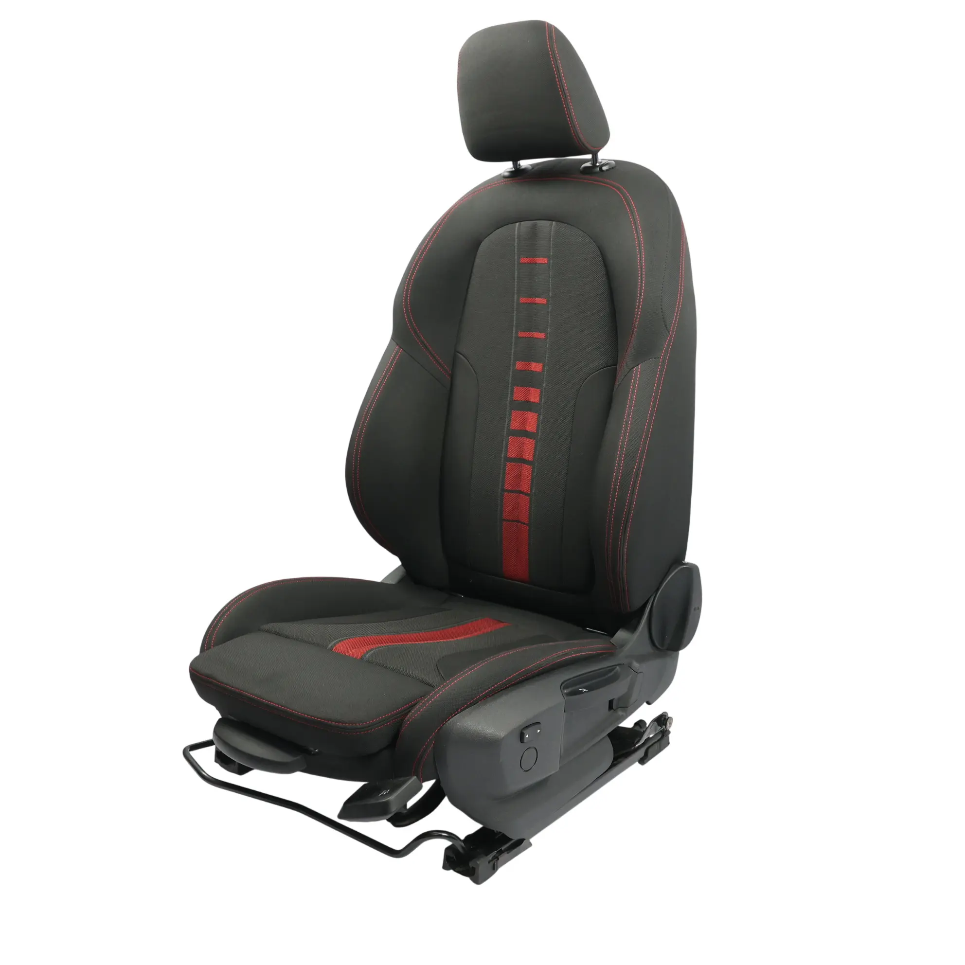 BMW F46 Siège Sport Avant Gauche Pour Intérieur Tissu Race Anthracite Rouge