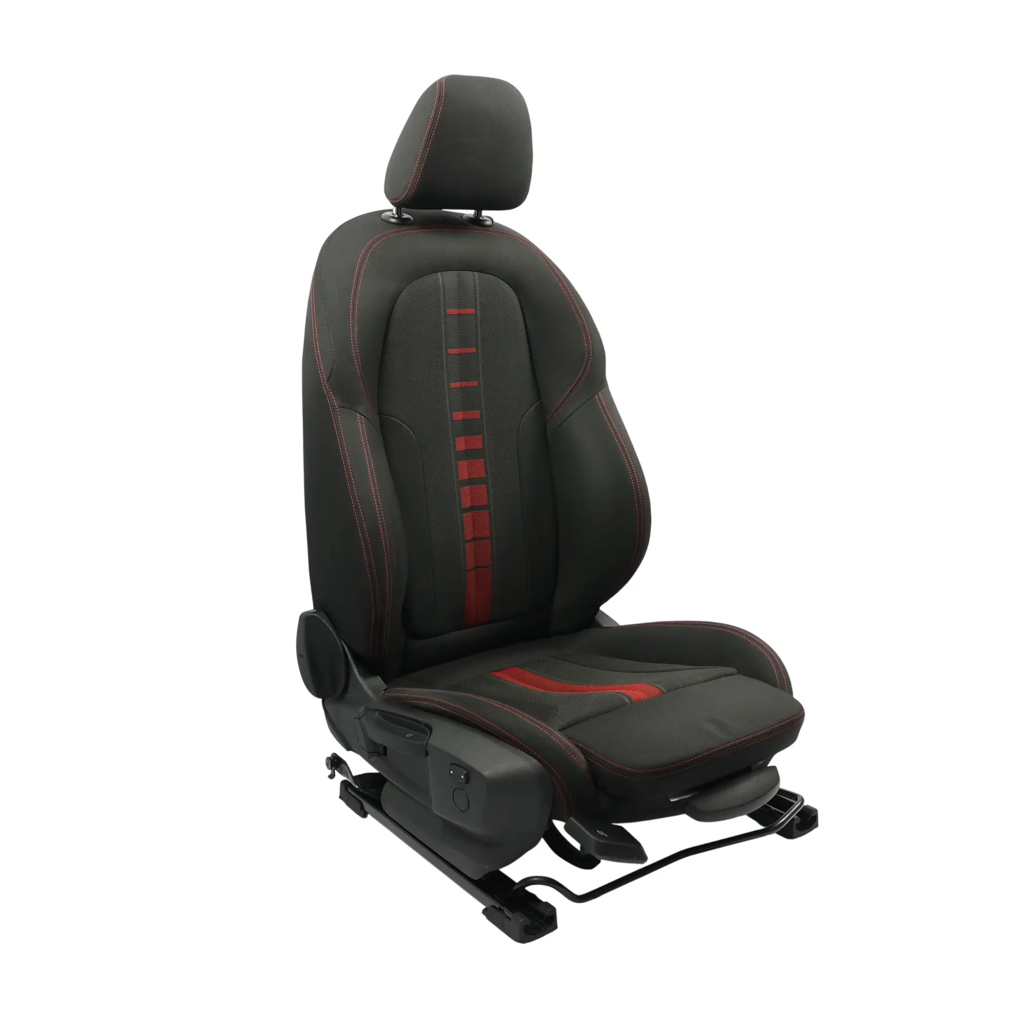 BMW F46 Sedile Anteriore Destro Sport Passeggero Tessuto Race Antracite Rosso