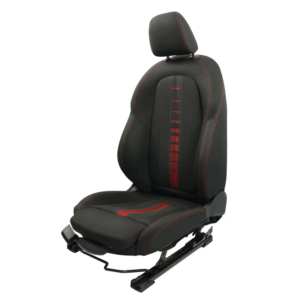 BMW F46 Front Seat Right O/S Sport Passenger Cloth Fabric Race Anthracite Red - SKU 7374646-1 - Part number 7374646