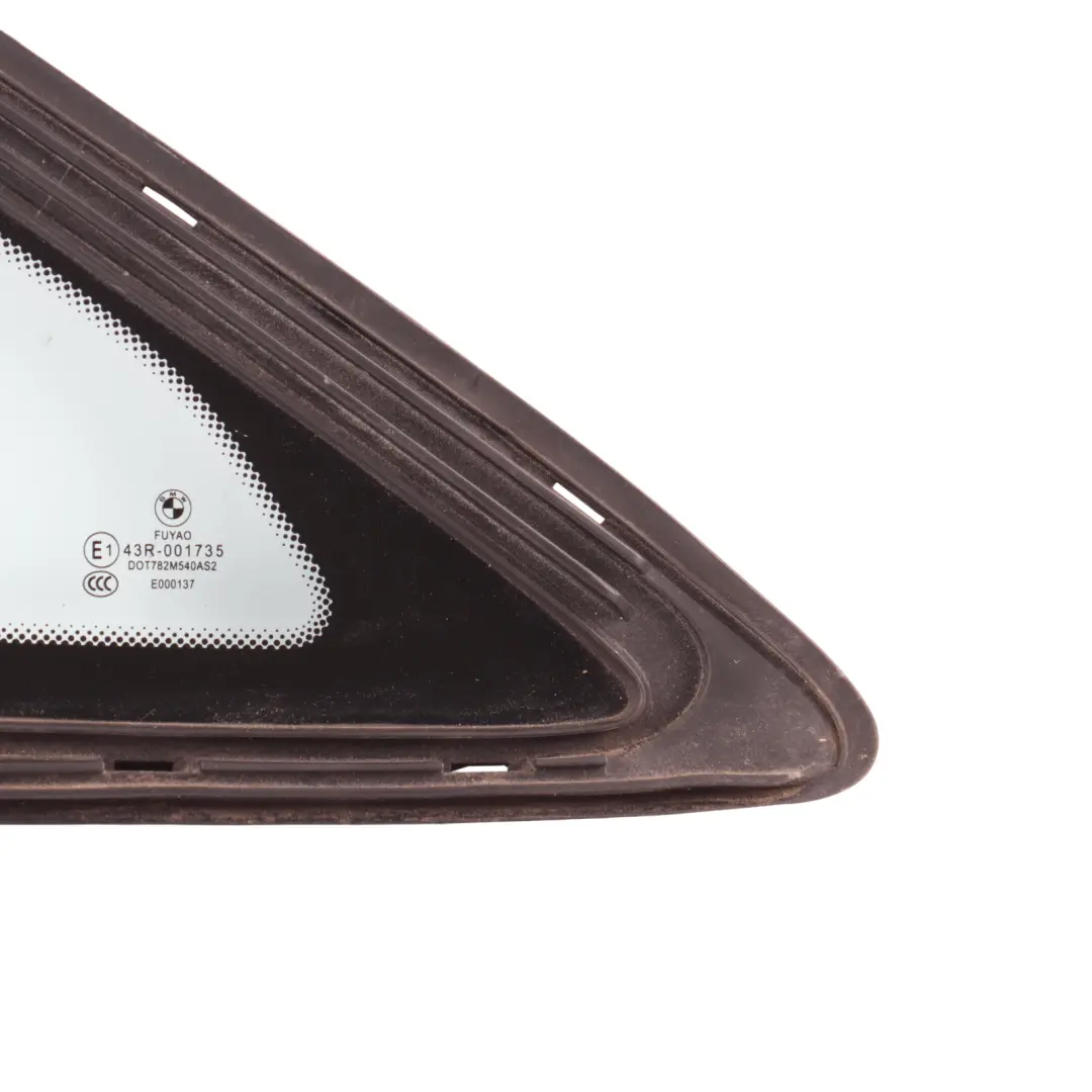 Front Quarter Window Right O/S Triangle Glass AS2 Glazing to BMW F45 F46 with Part number 7375182 BMW F45 F46 Front Quarter Window Right O/S Triangle Glass AS2 Glazing - SKU 7375182-1 - Part number 7375182