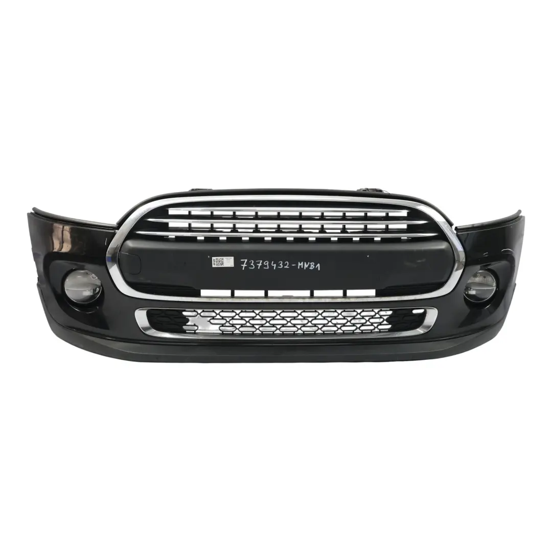 Front Bumper Trim Panel Midnight Black Metallic - A94 to Mini F55 F56 F57 with Part number 7379432 Mini F55 F56 F57 Front Bumper Trim Panel Midnight Black Metallic - A94 - SKU 7379432-MNB1 - Part number 7379432