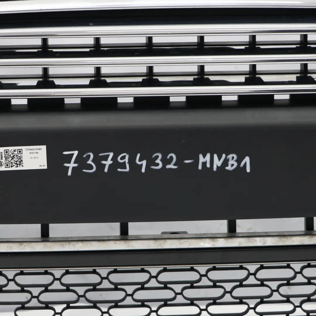 Front Bumper Trim Panel Midnight Black Metallic - A94 to Mini F55 F56 F57 with Part number 7379432 Mini F55 F56 F57 Front Bumper Trim Panel Midnight Black Metallic - A94 - SKU 7379432-MNB1 - Part number 7379432