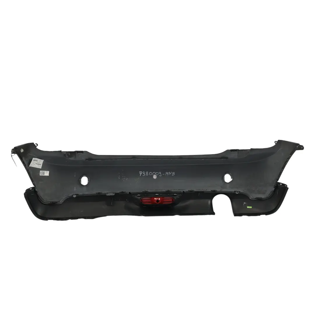 Bumper Trim Midnight Black Metallic - A94 to Mini Cooper F56 F57 Rear with Part number 7380035 Mini Cooper F56 F57 Rear Bumper Trim Midnight Black Metallic - A94 - SKU 7380009-MNB - Part number 7380035