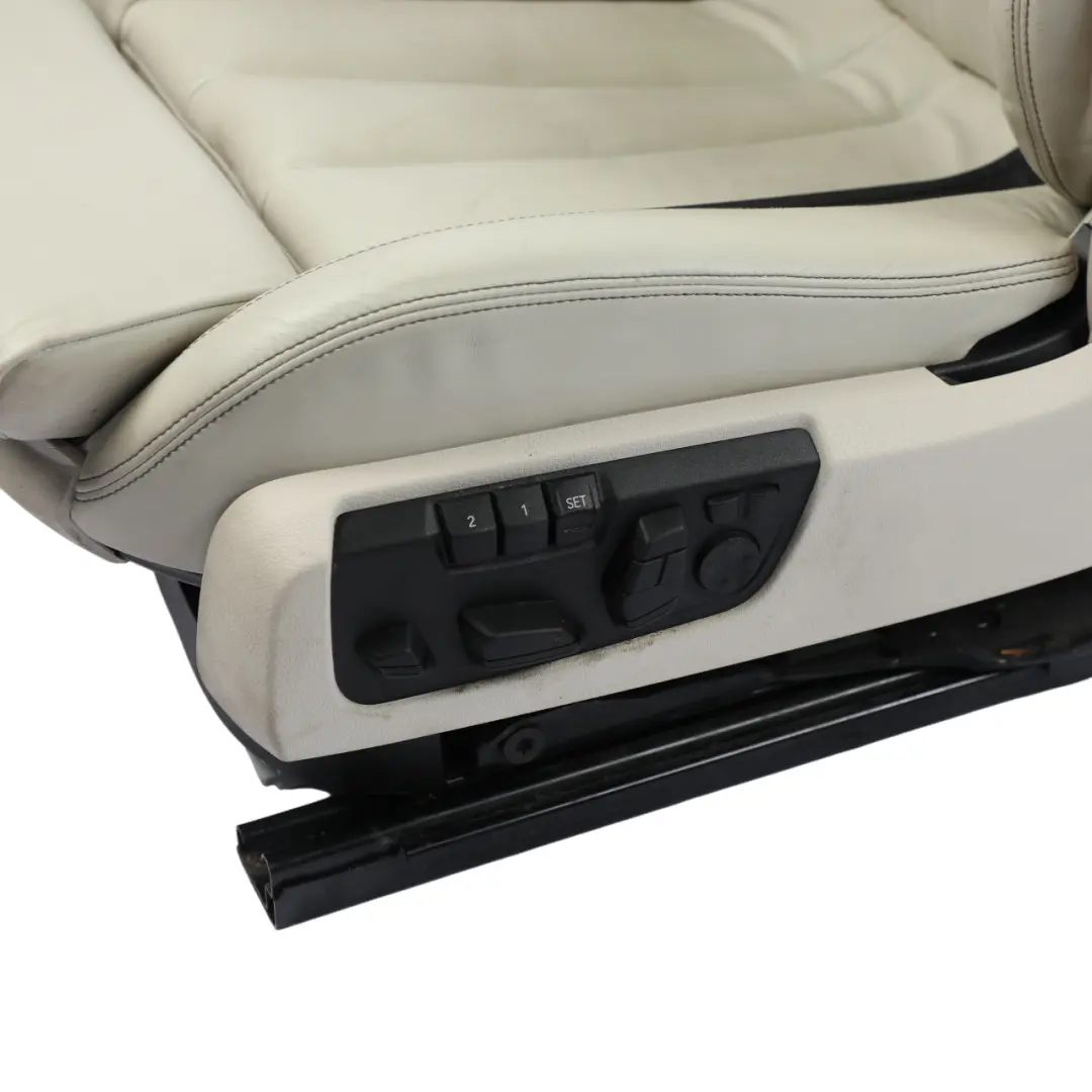 BMW F06 LCI Front Seat Comfort Memory Heated Left N/S Nappa Ivory White Black - SKU 7388045-2 - Part number 7388045