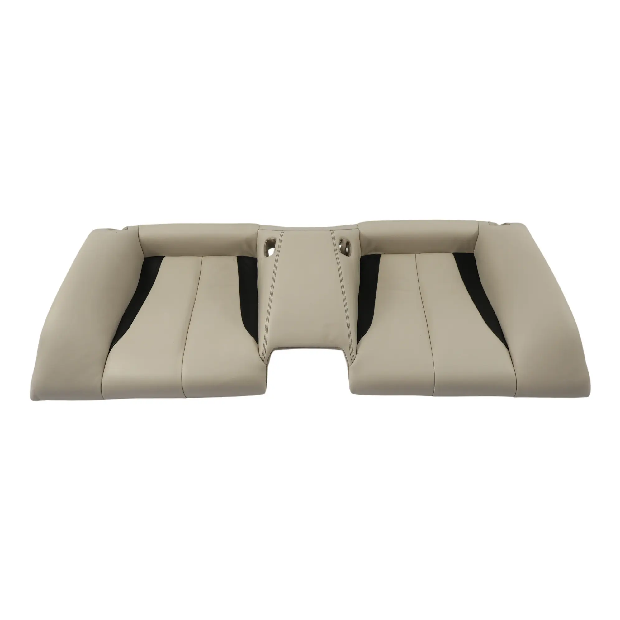 BMW F12 LCI Rear Seat Base Couch Cover Leather Elfenbeinweiss Schwarz 7388532