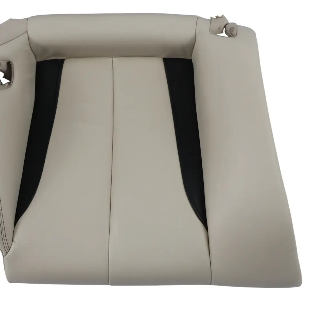BMW F12 LCI Rear Seat Base Couch Cover Leather Elfenbeinweiss Schwarz - SKU 7388532 - Part number 7388532