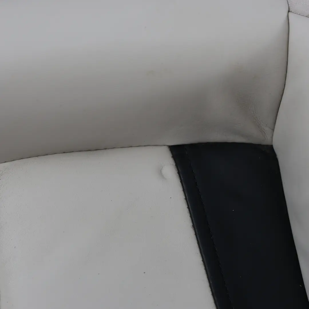 BMW F12 LCI Rücksitzbank Bezug Leder Elfenbeinweiß Schwarz - SKU 7388532 - Teilenummer 7388532