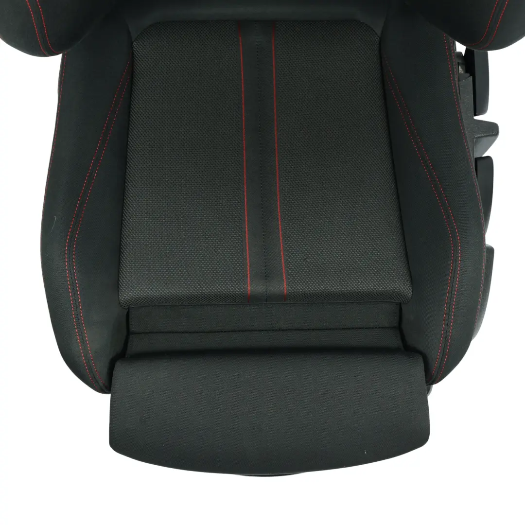 Asiento Deportivo Delantero Izquierdo Tela Antracita Acento Rojo para BMW F20 LCI con número de pieza 7392459 BMW F20 LCI Asiento Deportivo Delantero Izquierdo Tela Antracita Acento Rojo - SKU 7392459 - Número de pieza 7392459