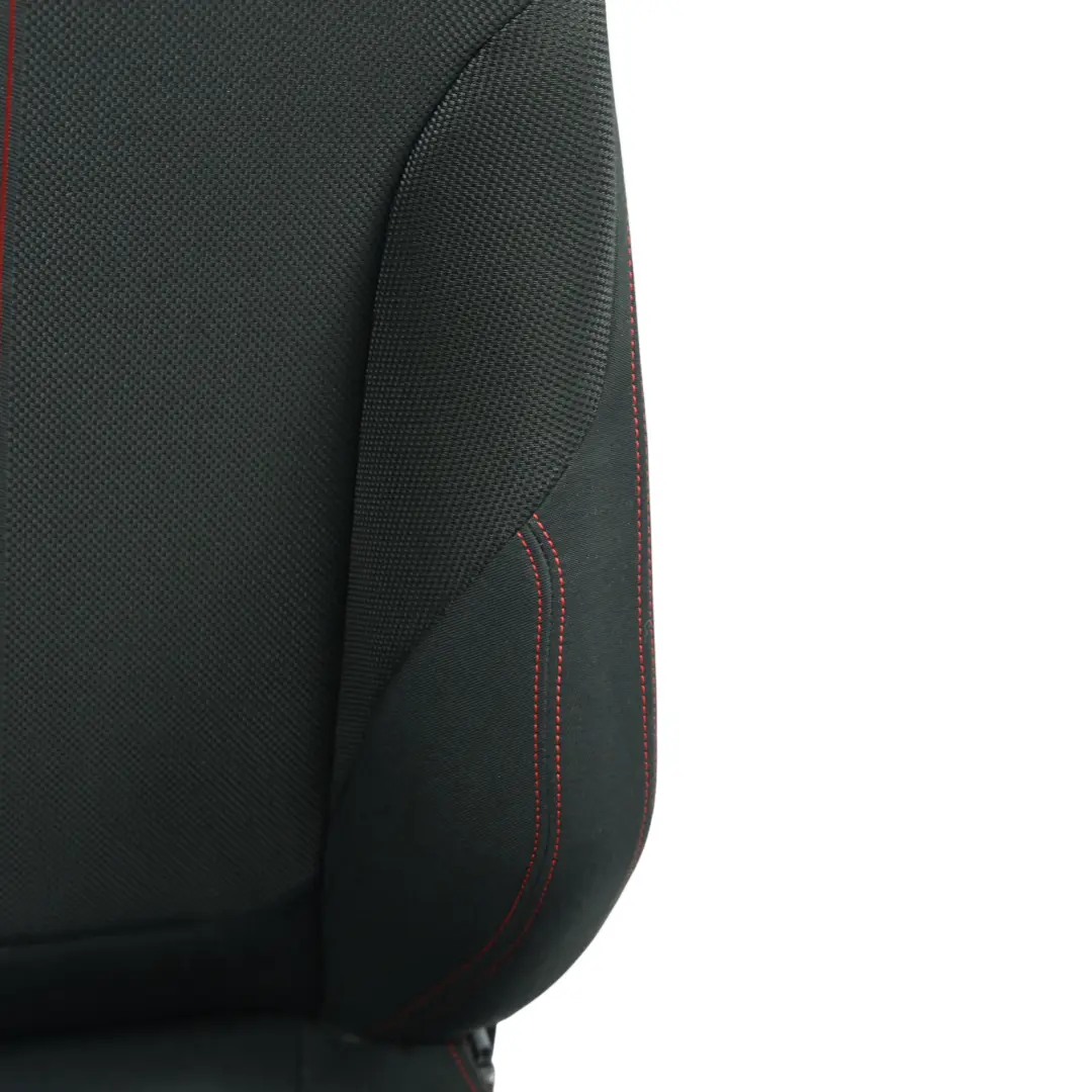 BMW F20 LCI Front Sport Seat Fabric Corner Anthracite Accent Red Left N/S - SKU 7392459 - Part number 7392459