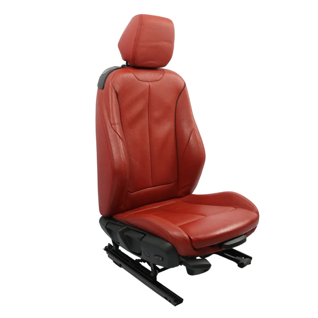 BMW F21 F22 Fotel przedni Prawy M Sport Grzany Skórzany Dakota Czerwona - SKU 7392472-3 - Numer Części 7392472