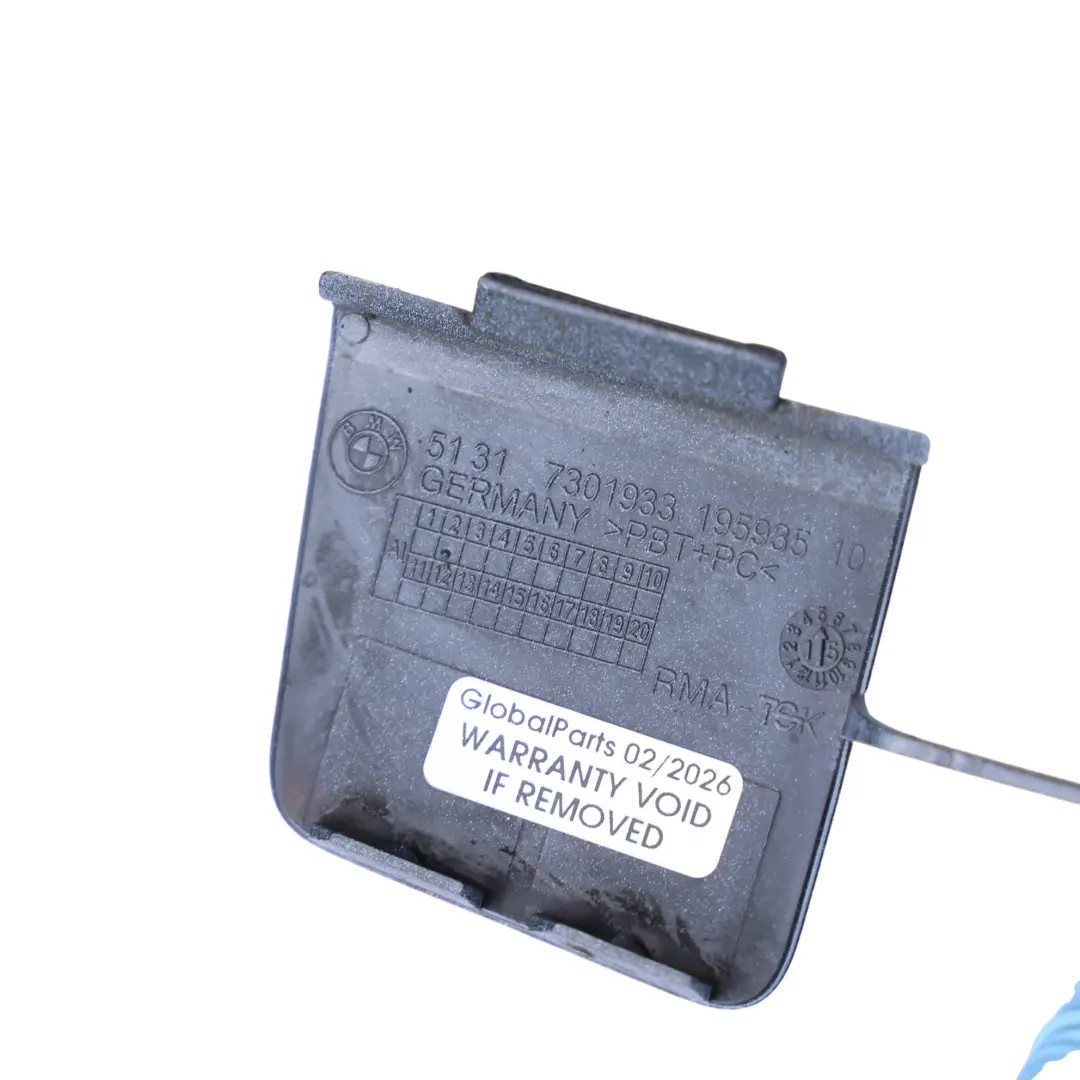 Parachoques Trasero Cubierta Remolque Ojo Alpinweiss 3 - 300 para BMW F45 con número de pieza 7393792 BMW F45 Parachoques Trasero Cubierta Remolque Ojo Alpinweiss 3 - 300 - SKU 7393792-AW - Número de pieza 7393792