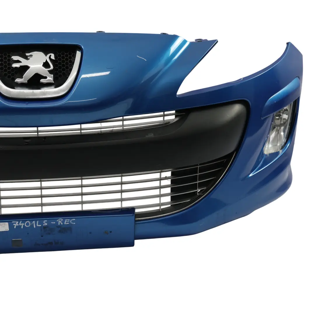 Peugeot 308 T7 Mk1 Zderzak Przedni Osłona Recife Blue Niebieski - KMF - SKU 7401LS-REC - Numer Części 7401LS