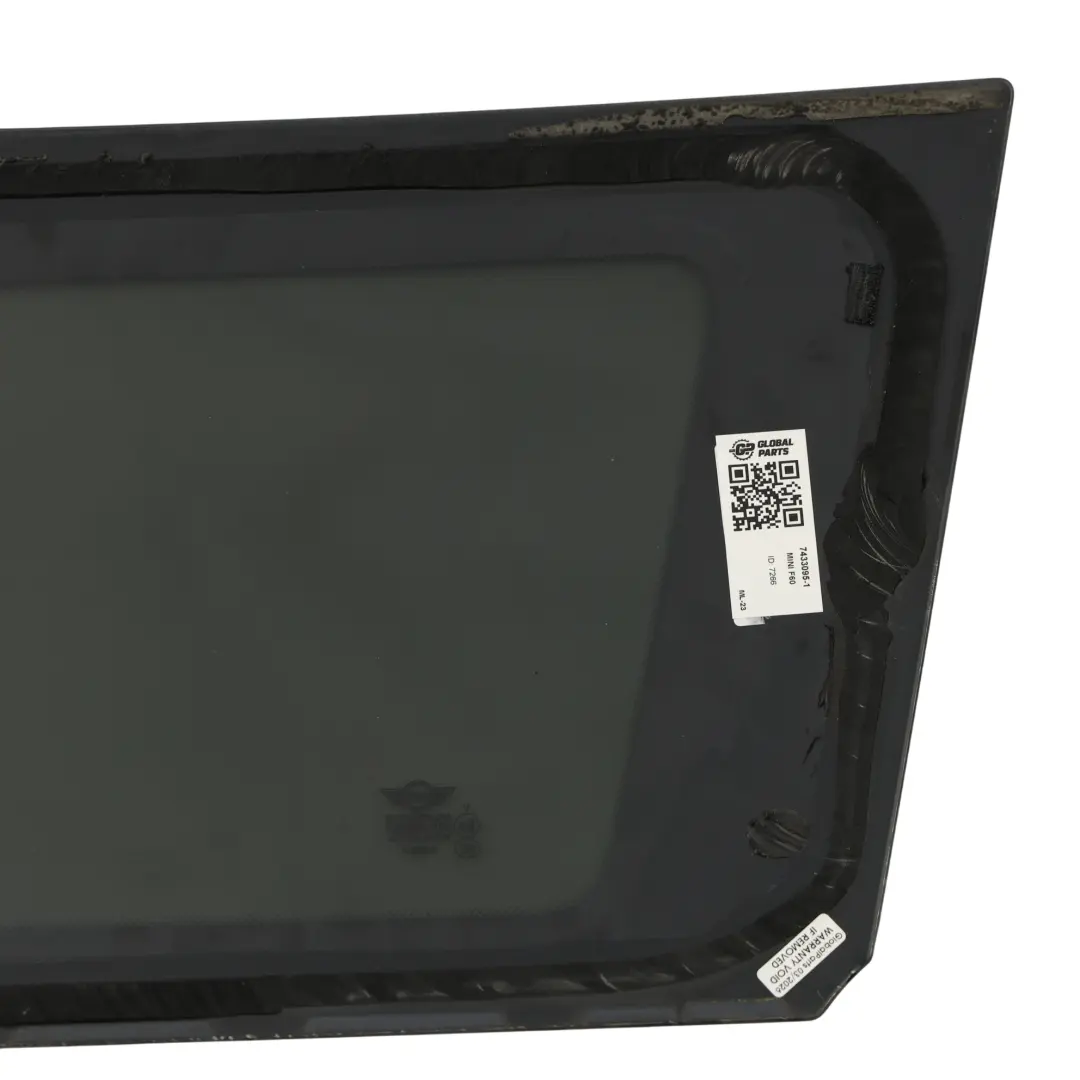Cristal Ventana Trasero Izquierdo AS3 Tintado para Mini Countryman F60 con número de pieza 7433095 Mini Countryman F60 Cristal Ventana Trasero Izquierdo AS3 Tintado - SKU 7433095-1 - Número de pieza 7433095