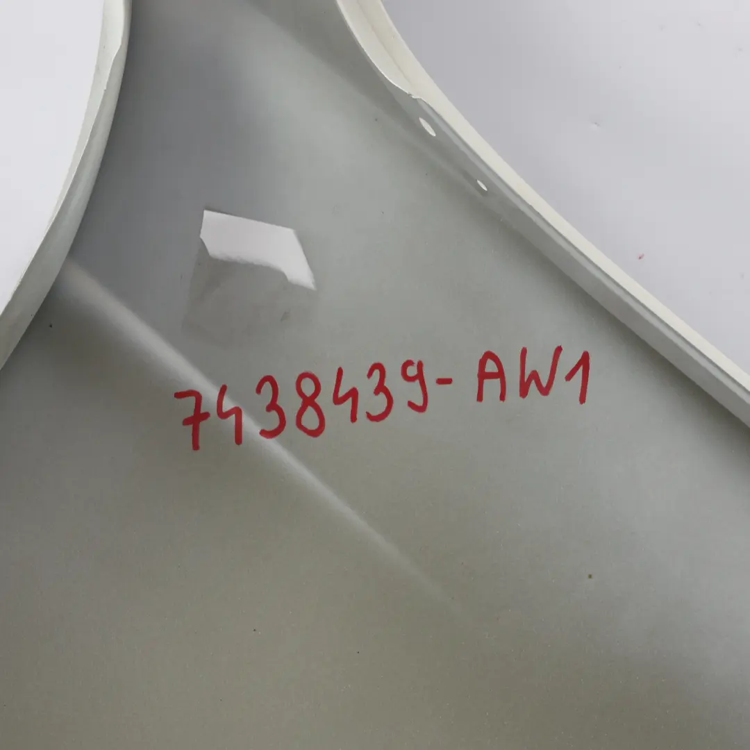BMW F30 F31 Seitenkotflügel Kotflügel Vorne Links Alpinweiss 3 Weiss - 300 - SKU 7438439-AW1 - Teilenummer 7438439