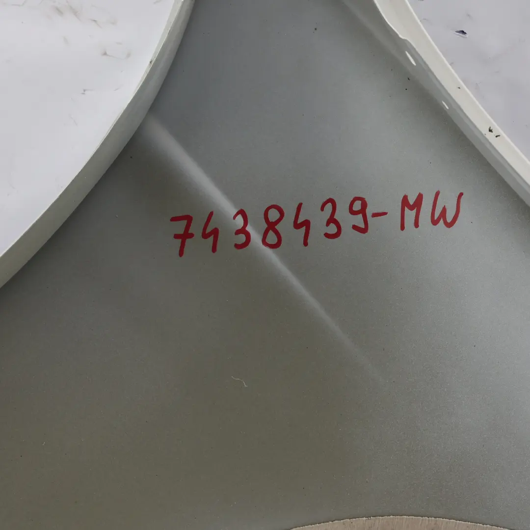BMW F30 F31 Side Panel Wing Fender Front Left N/S Mineral White Metallic - A96 - SKU 7438439-MW - Part number 7438439
