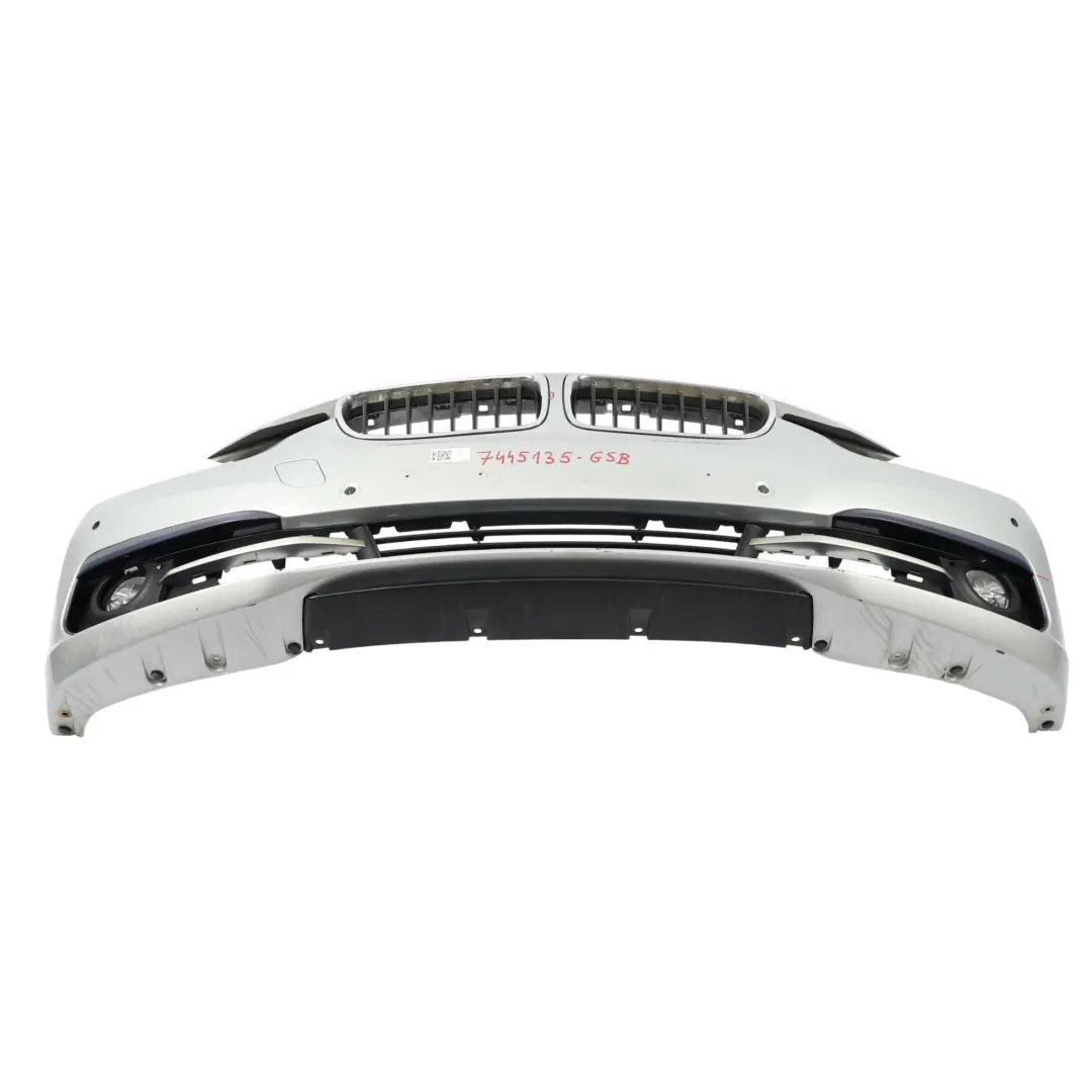 BMW F30 F31 LCI Front Bumper Cover Sport Line Glacier Silber Metallic - A83 - SKU 7445135-GSB - Part number 7445135