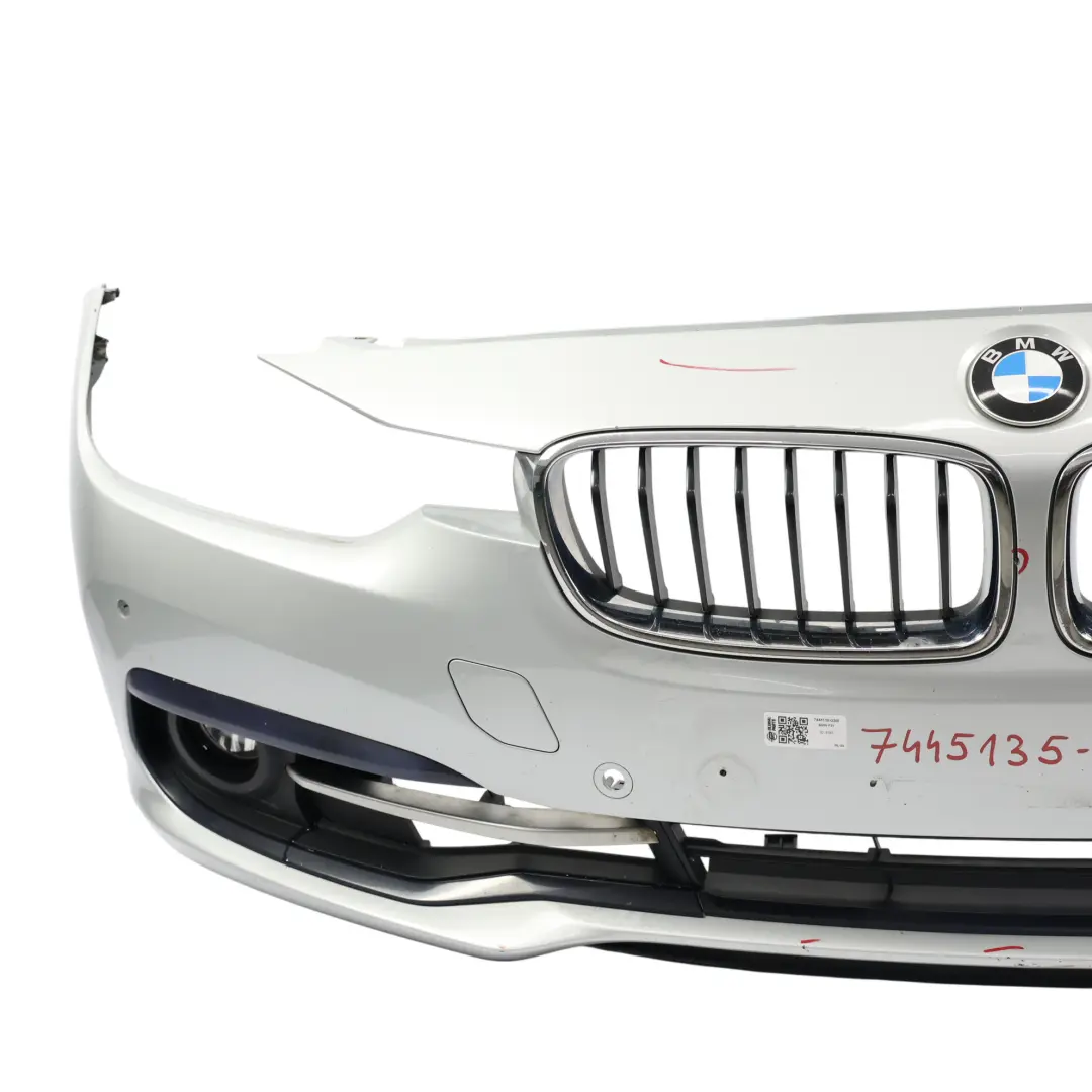 Front Bumper Cover Sport Line Glacier Silber Metallic - A83 to BMW F30 F31 LCI with Part number 7445135 BMW F30 F31 LCI Front Bumper Cover Sport Line Glacier Silber Metallic - A83 - SKU 7445135-GSB - Part number 7445135