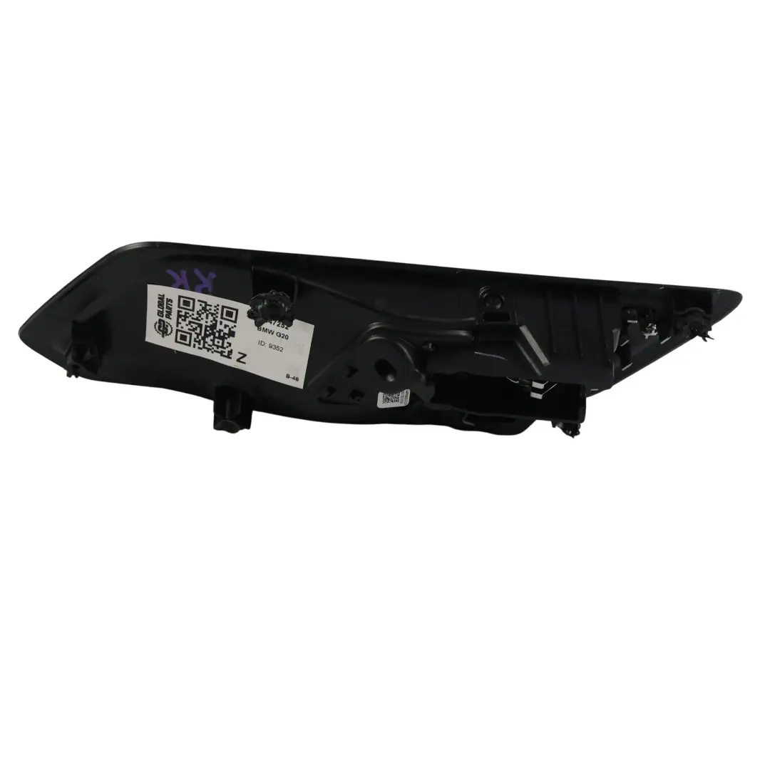 Panel Manija Puerta Interior Trasera Derecha para BMW G20 G21 G80 con número de pieza 7447252 BMW G20 G21 G80 Panel Manija Puerta Interior Trasera Derecha - SKU 7447252 - Número de pieza 7447252