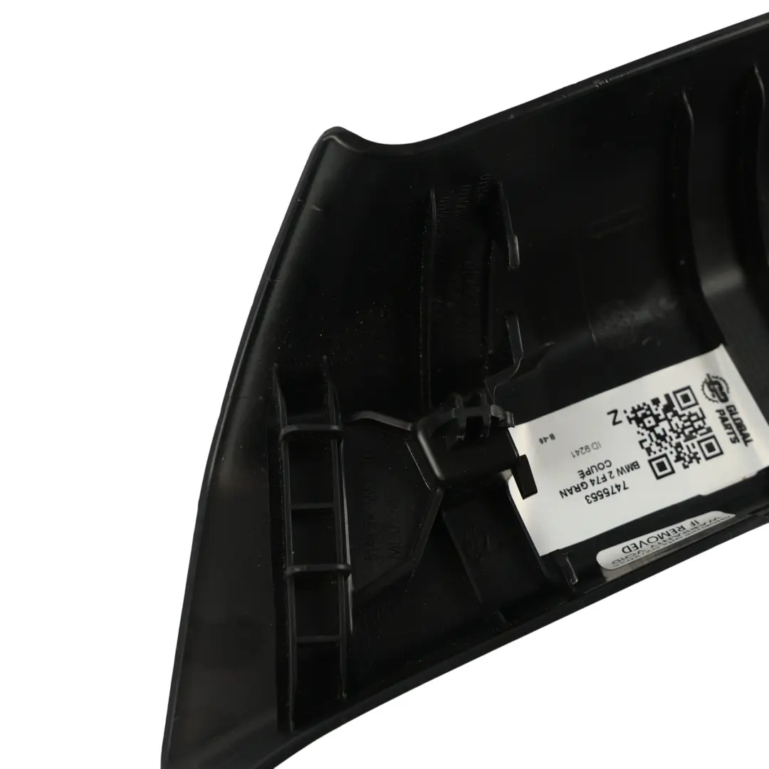 BMW F44 F74 Gran Coupé Colonna C Posteriore Coprire Sinistra Nero - SKU 7475553 - Numero di parte 7475553