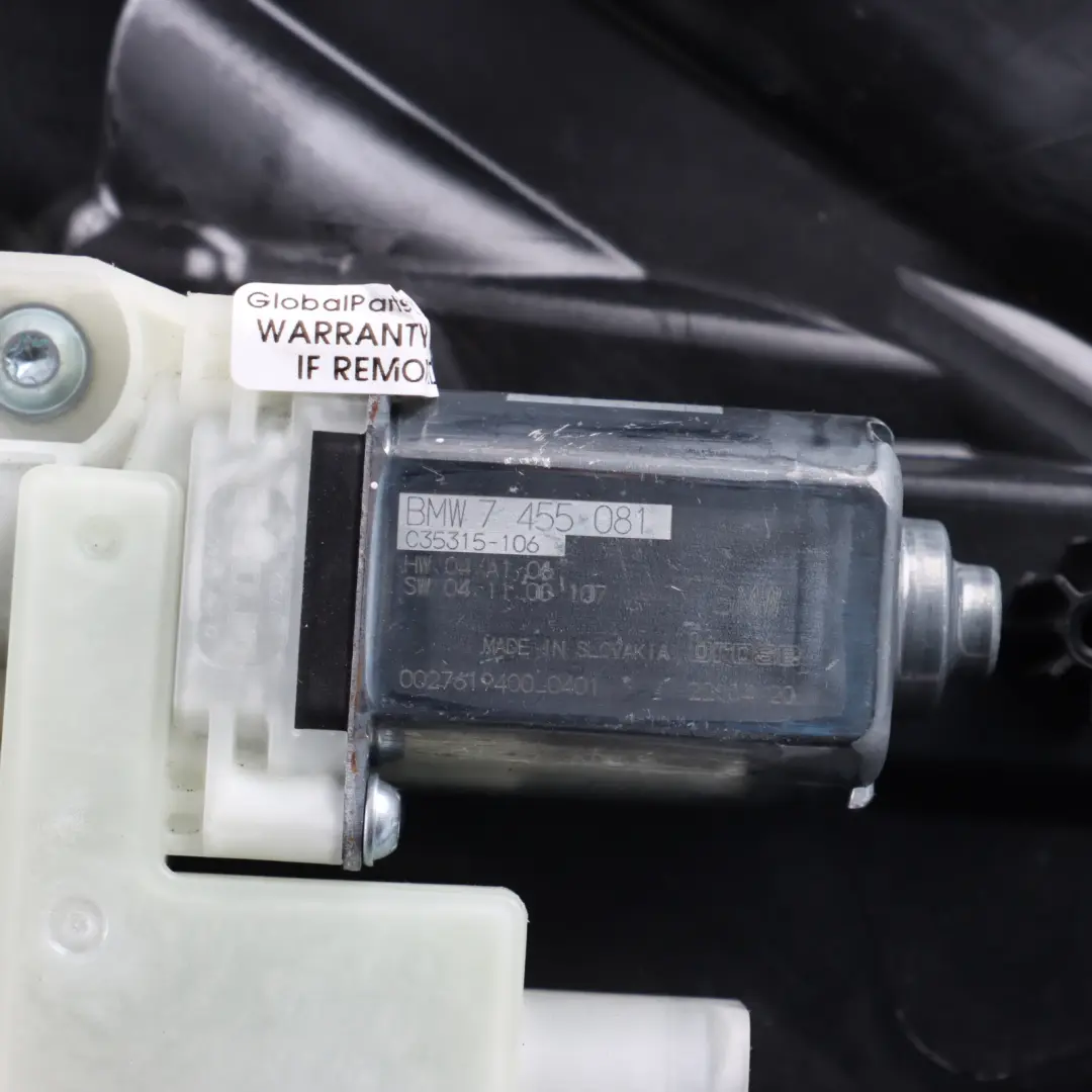 BMW X3 G01 Front Door Window Lifter Regulator With Motor Right O/S - SKU 7487600 - Part number 7498148