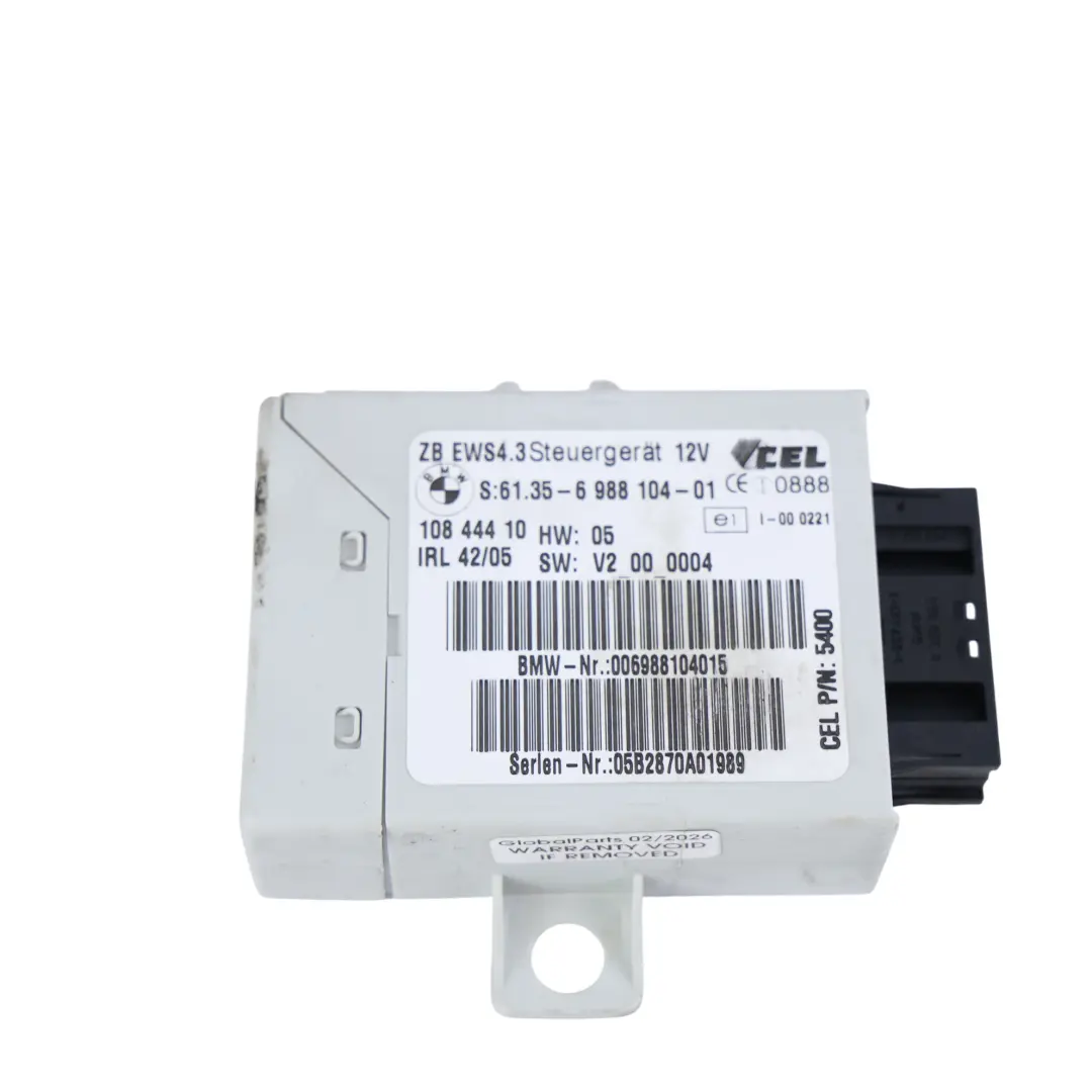 Mini Cooper R52 1.6 W10 90HP Kit De Control Del Motor ECU DME Manual - SKU 7557395-23 - Número de pieza 7557395