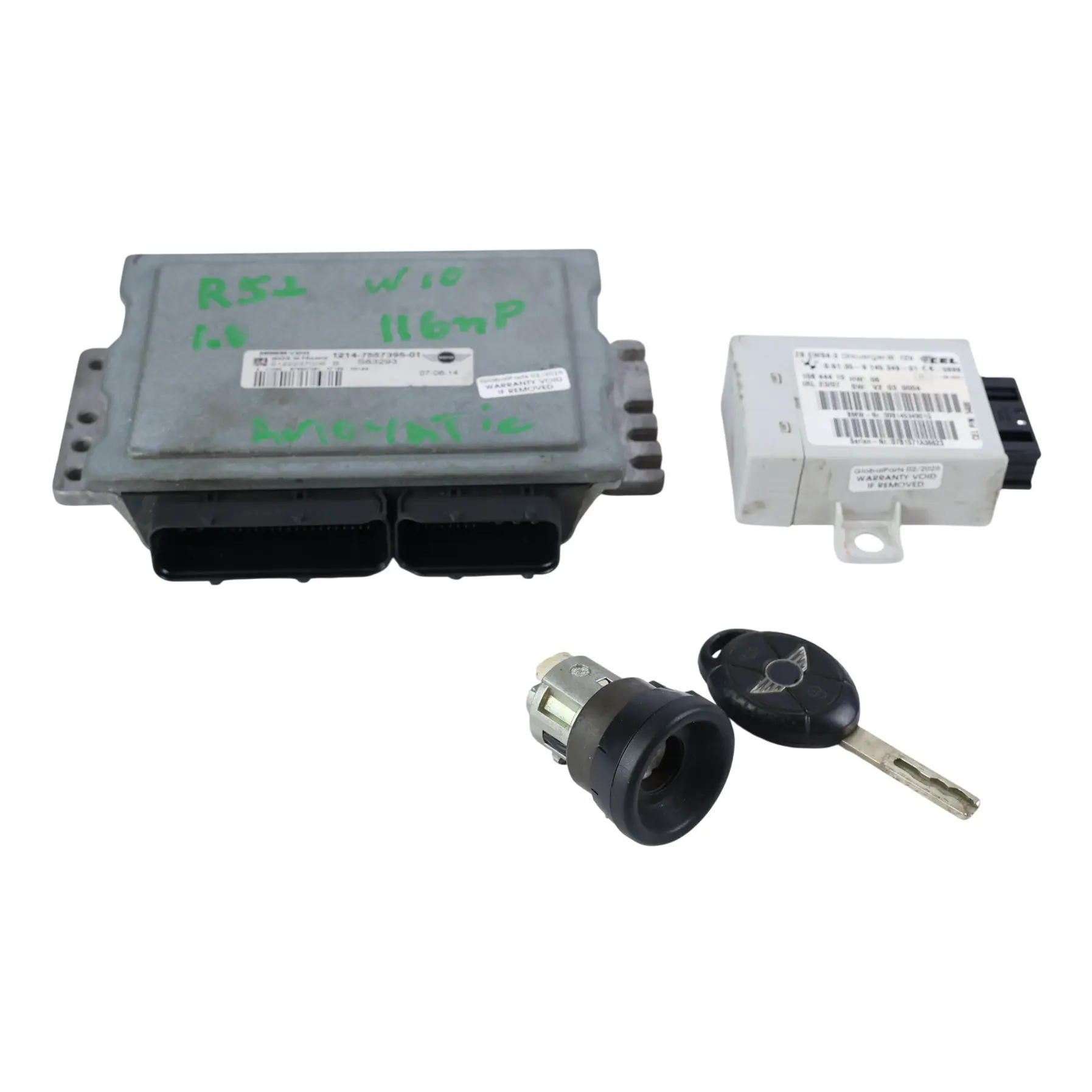 Mini Cooper R50 R52 W10 116CH Kit Calculateur Moteur ECU DME 7557395 Automatique