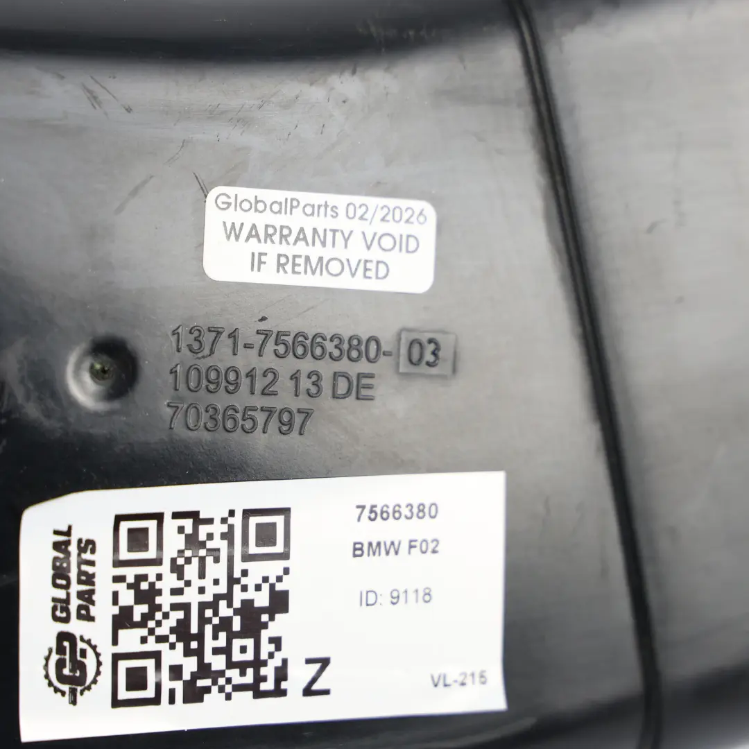 BMW F01 F02 F03 Rolls-Royce Ghost RR4 N74 Tuyau Admission Air Cyl.1-6 - SKU 7566380 - Numéro de pièce 7566380