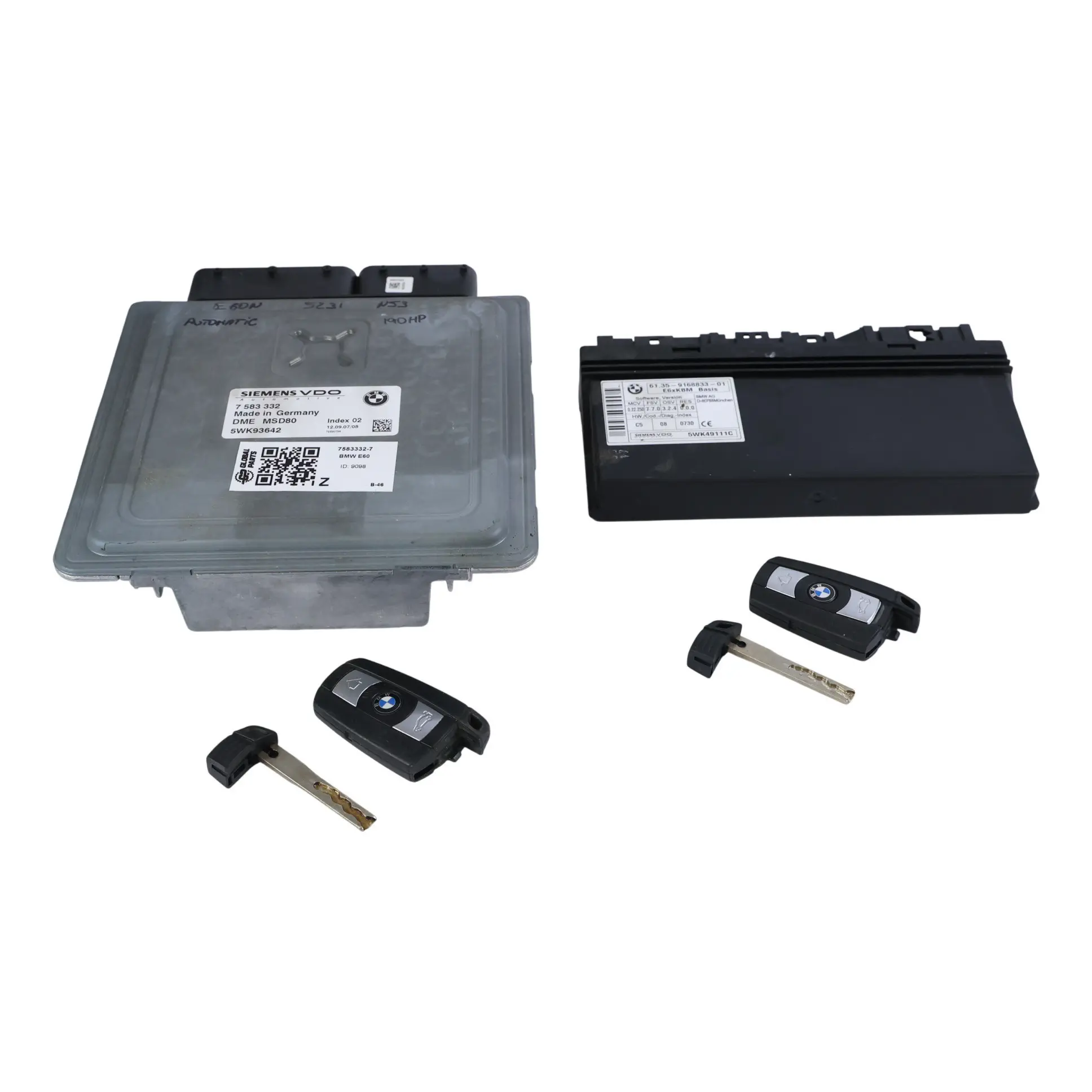 BMW E60 E61 LCI 523I N53 190HP Controllo Motore DME 7583332 Automatico