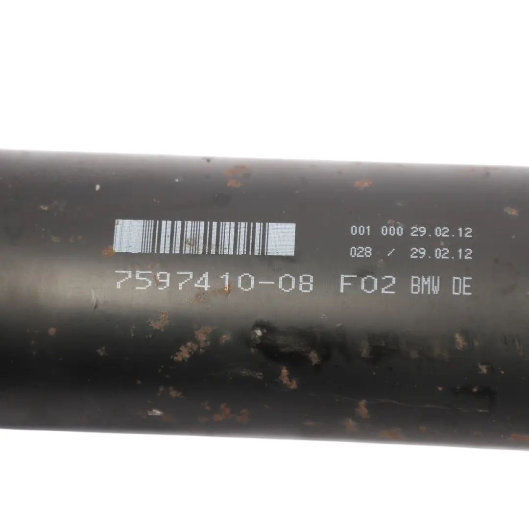 Propshaft Prop Drive Shaft Automatic Transmission 760Li N74 to BMW F02 with Part number 7597410 BMW F02 Propshaft Prop Drive Shaft Automatic Transmission 760Li N74 - SKU 7597410 - Part number 7597410