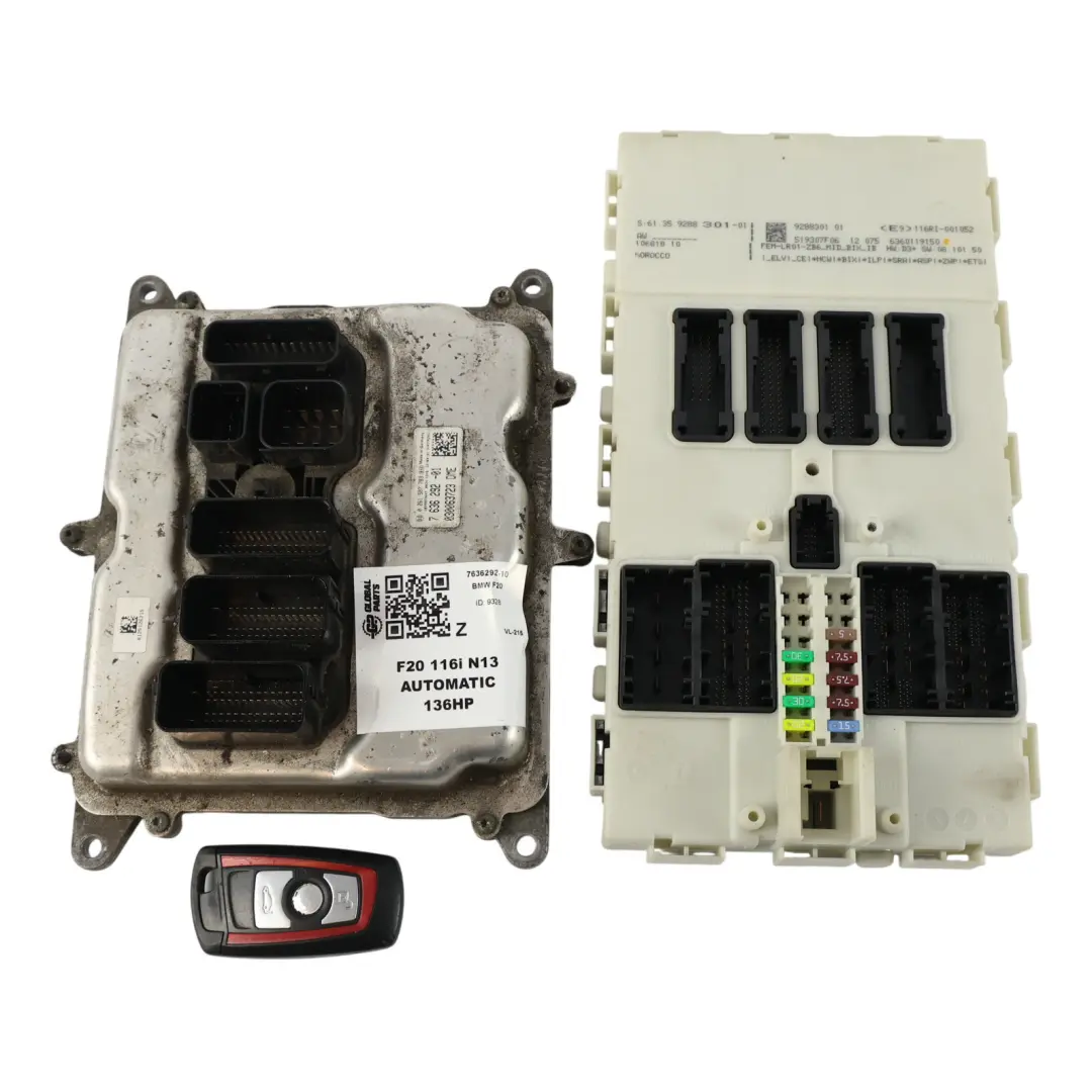 136HP Engine Control Module ECU Kit DME 7636292 Automatic to BMW F20 116i N13 with Part number 8638198 BMW F20 116i N13 136HP Engine Control Module ECU Kit DME 7636292 Automatic - SKU 7636292-10 - Part number 8638198
