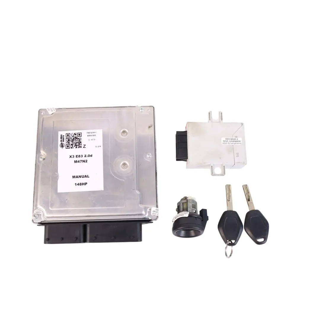 BMW X3 E83 2.0D 150CH M47N2 Kit Calculateur Gestion Moteur DDE Manuel - SKU 7801216-1 - Numéro de pièce 7801216