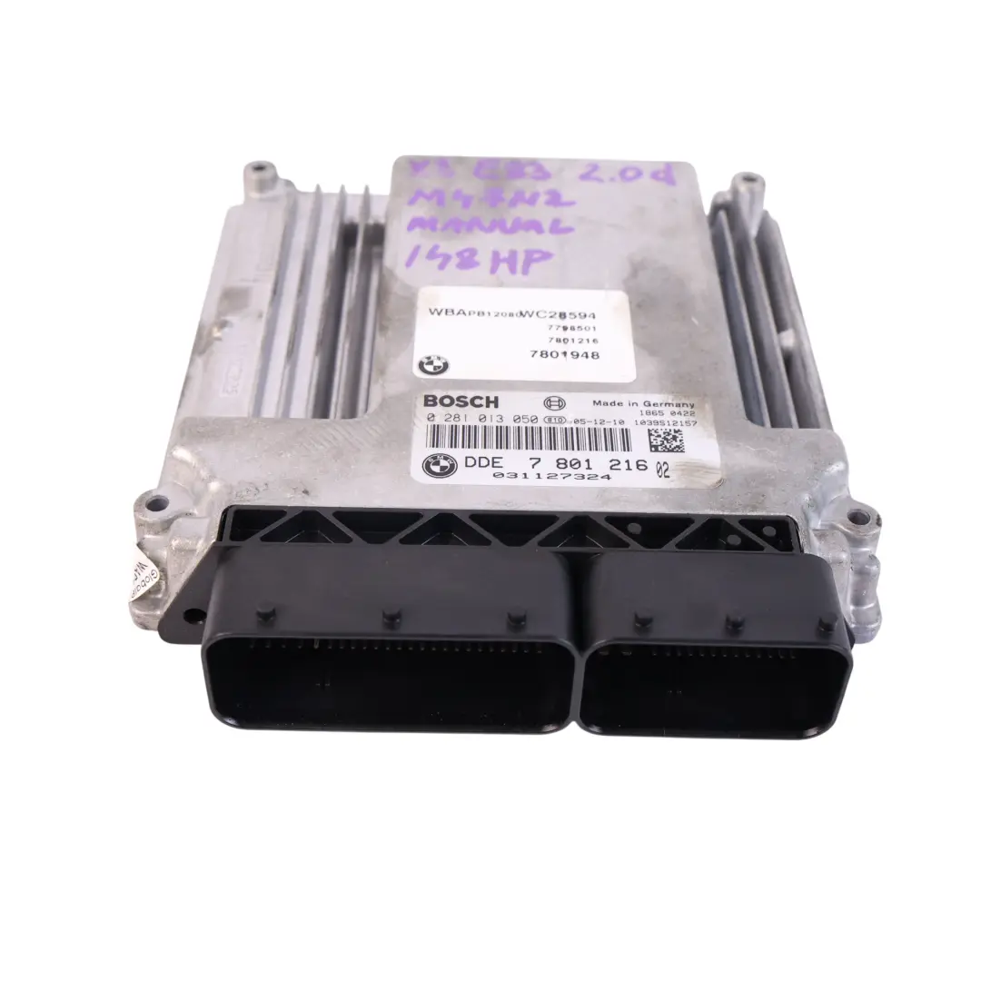 150CH M47N2 Kit Calculateur Gestion Moteur DDE Manuel pour BMW X3 E83 2.0D à propos du numéro de pièce 7801216 BMW X3 E83 2.0D 150CH M47N2 Kit Calculateur Gestion Moteur DDE Manuel - SKU 7801216-1 - Numéro de pièce 7801216