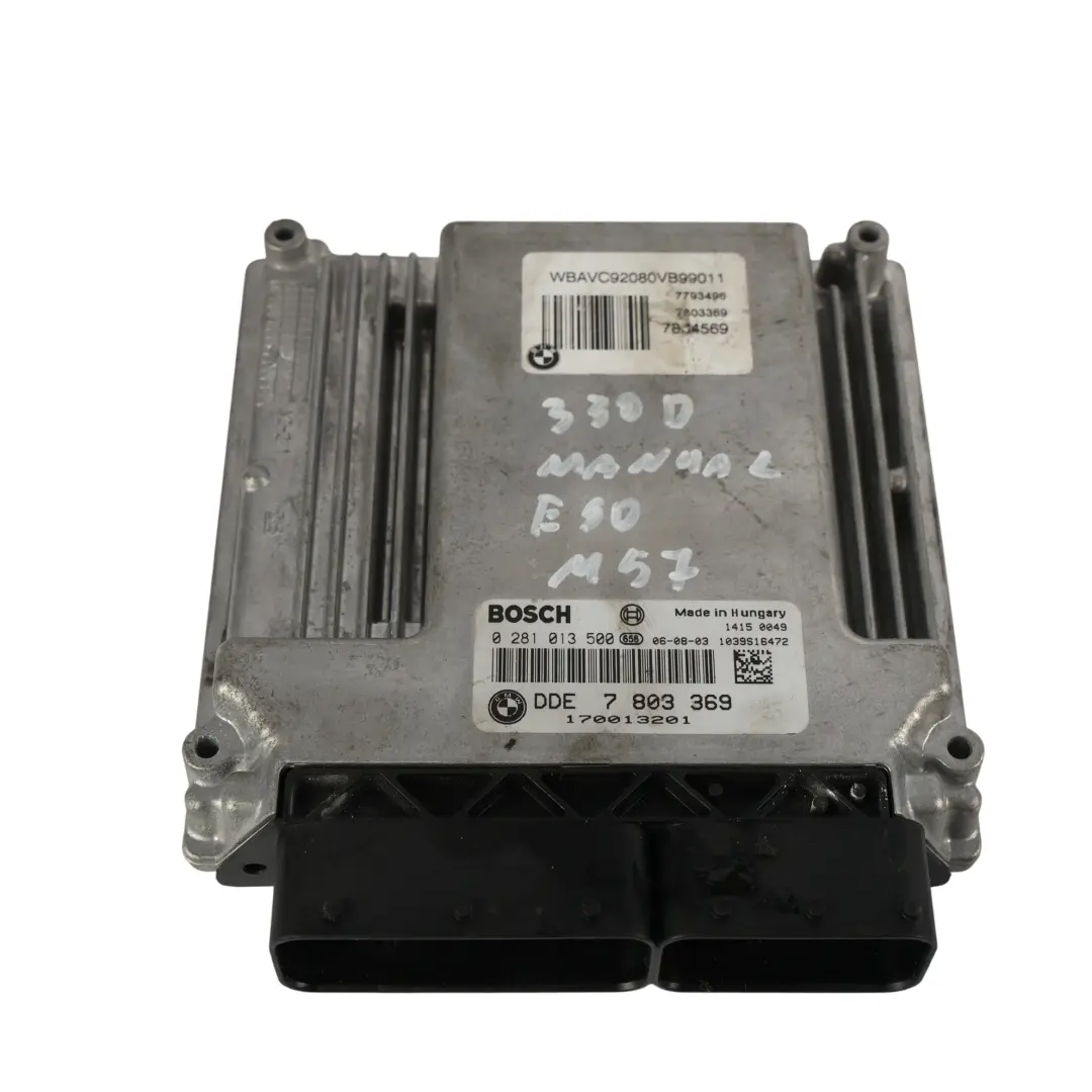 M57N2 231HP Engine Control ECU KIT DDE Manual to BMW E60 E90 330d 530d with Part number 7803369 BMW E60 E90 330d 530d M57N2 231HP Engine Control ECU KIT DDE Manual - SKU 7803369-2 - Part number 7803369