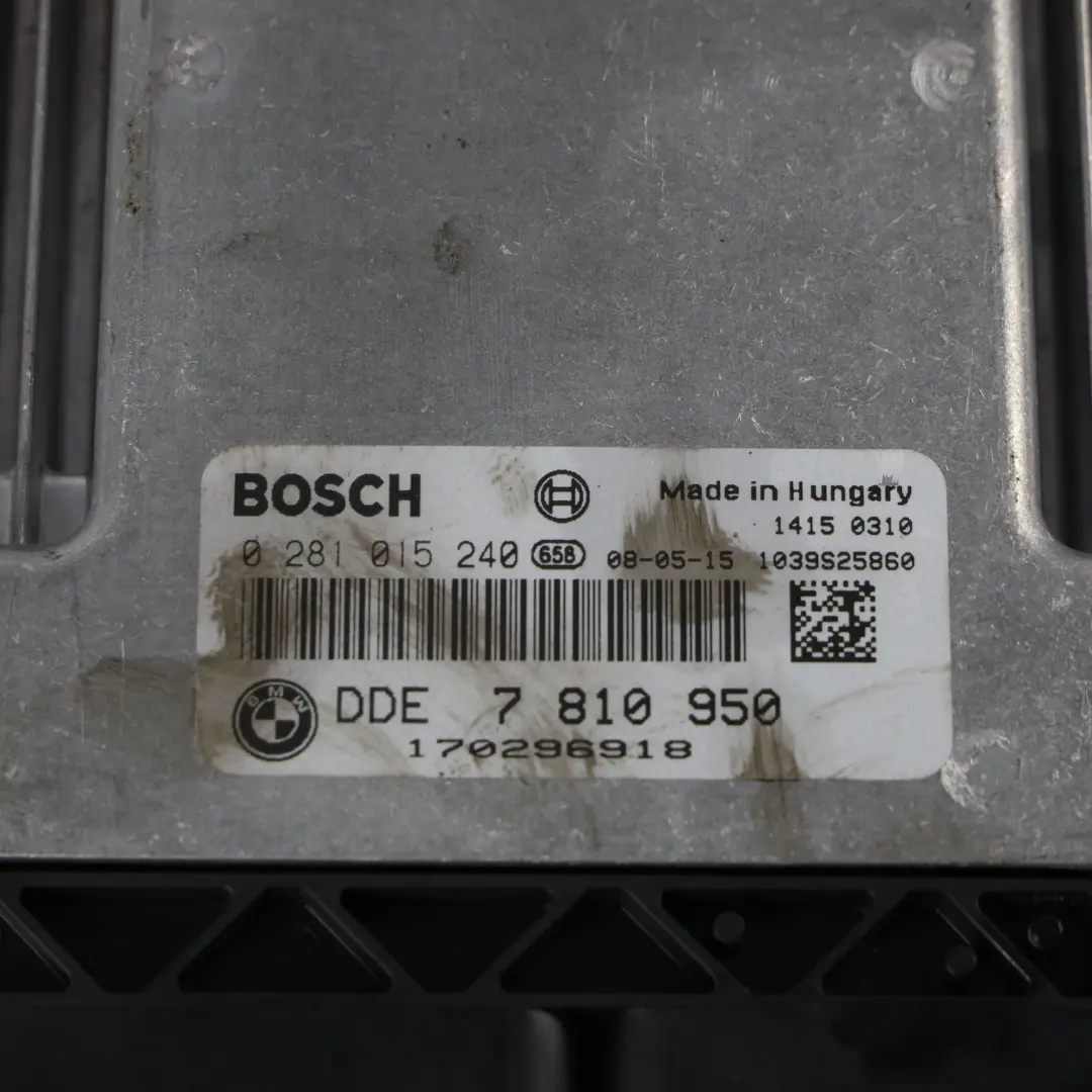 BMW E90 330d M57N2 231HP Engine ECU KIT DDE CAS3 Key Manual - SKU 7810950-6 - Part number 7810950