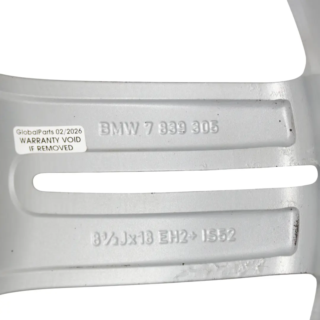 Alu Felge Alufelge Hinten 18" 8,5J M Doppelspeiche 208 für BMW E81 E87 mit Teilenummer 7839305 BMW E81 E87 Alu Felge Alufelge Hinten 18" 8,5J M Doppelspeiche 208 - SKU 7839305-1 - Teilenummer 7839305