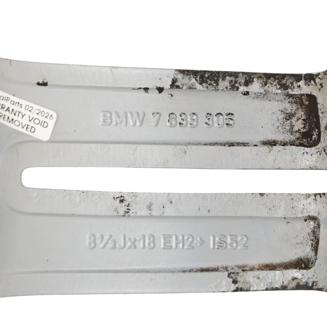 BMW E81 E87 Felga Aluminiowa Tył Tylna 18" 8,5J Srebrna - SKU 7839305-2 - Numer Części 7839305