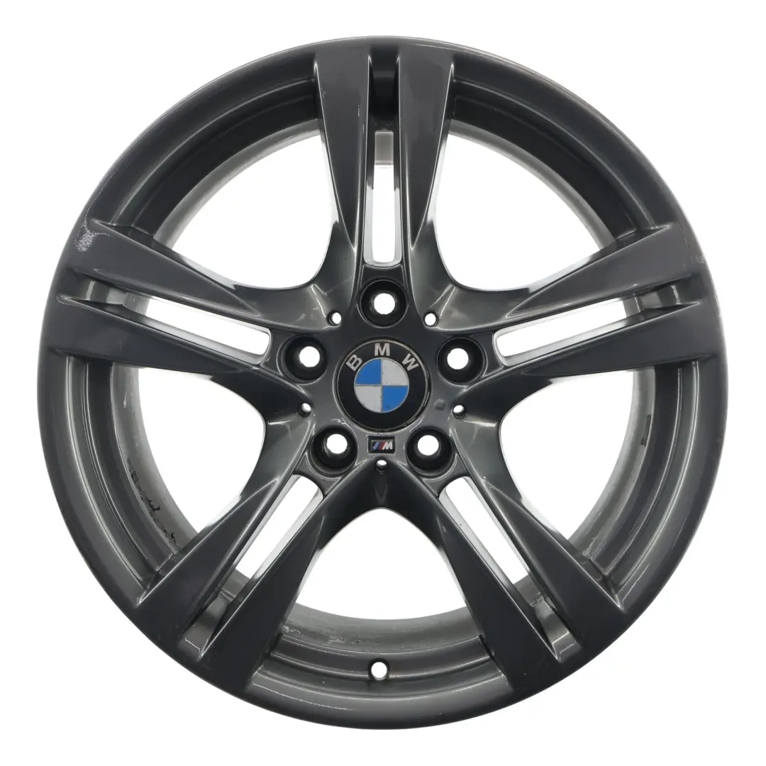 Hinterrad Grau Felge 18" 9J ET:41 M Doppelspeiche 355 für BMW X1 E84 mit Teilenummer 7842637 BMW X1 E84 Hinterrad Grau Felge 18" 9J ET:41 M Doppelspeiche 355 - SKU 7842637-9 - Teilenummer 7842637