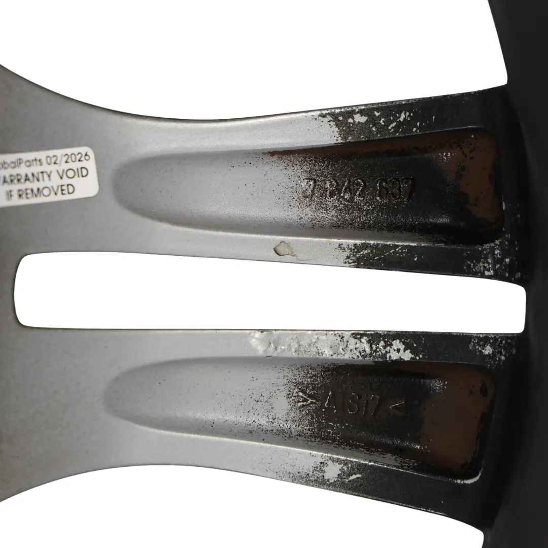 BMW X1 E84 Hinterrad Grau Felge 18" 9J ET:41 M Doppelspeiche 355 - SKU 7842637-9 - Teilenummer 7842637