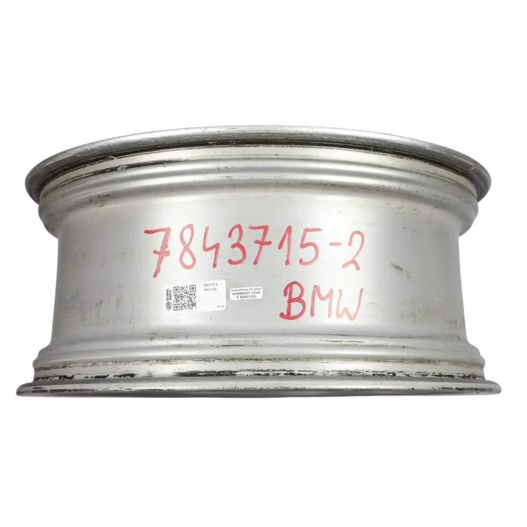 Front Wheel Alloy Rim 20" ET:33 8.5J M Double Spoke 373 to BMW F06 Silver with Part number 7843715 BMW F06 Silver Front Wheel Alloy Rim 20" ET:33 8.5J M Double Spoke 373 - SKU 7843715-2 - Part number 7843715