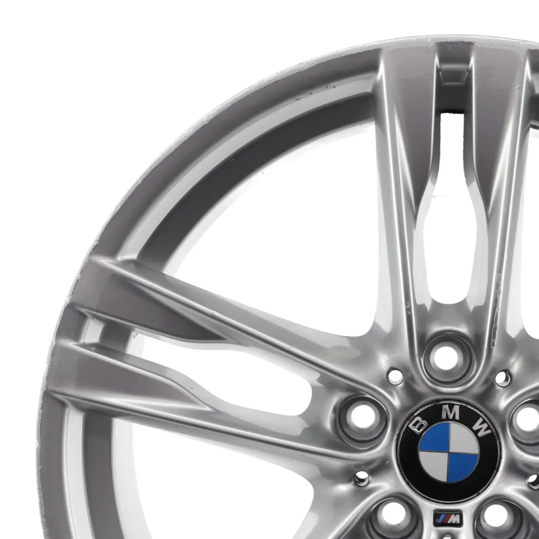 Front Wheel Alloy Rim 20" ET:33 8.5J M Double Spoke 373 to BMW F06 Silver with Part number 7843715 BMW F06 Silver Front Wheel Alloy Rim 20" ET:33 8.5J M Double Spoke 373 - SKU 7843715-2 - Part number 7843715