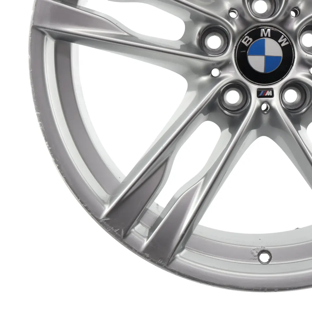 Front Wheel Alloy Rim 20" ET:33 8.5J M Double Spoke 373 to BMW F06 Silver with Part number 7843715 BMW F06 Silver Front Wheel Alloy Rim 20" ET:33 8.5J M Double Spoke 373 - SKU 7843715-2 - Part number 7843715