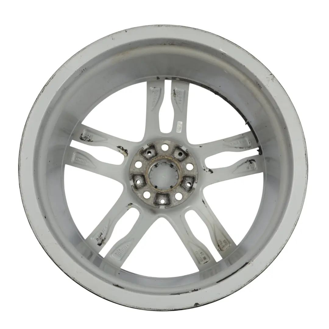 BMW F12 Srebrna Felga Aluminiowa 20" ET:44 9J M Double Spoke 373 - SKU 7843716-3 - Numer Części 7843716