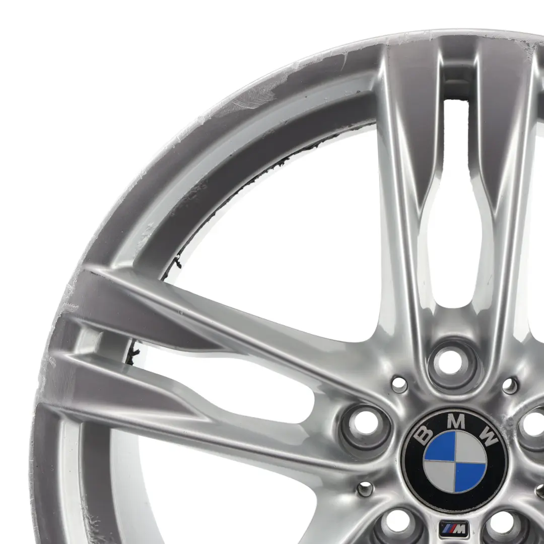 Plata llanta trasera aleación 20 "ET:44 9J M doble radio 373 para BMW F06 F12 con número de pieza 7843716 BMW F06 F12 Plata llanta trasera aleación 20 "ET:44 9J M doble radio 373 - SKU 7843716-3 - Número de pieza 7843716