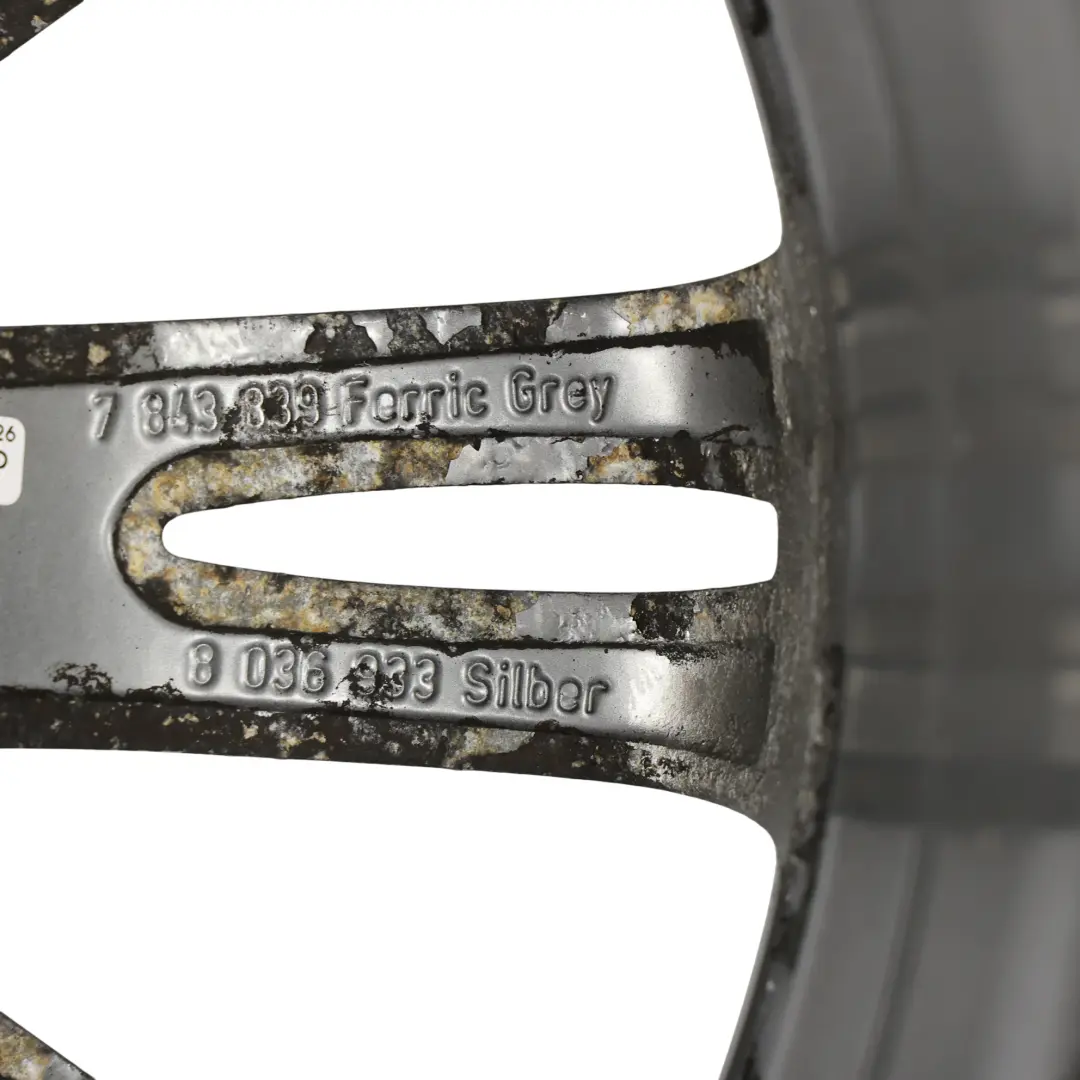 Ferricgrey Leicht Metall Felge 18" ET:34 8J M Spider Speiche 193 für BMW E90 E91 E92 mit Teilenummer 7843839 BMW E90 E91 E92 Ferricgrey Leicht Metall Felge 18" ET:34 8J M Spider Speiche 193 - SKU 7843839-1 - Teilenummer 7843839