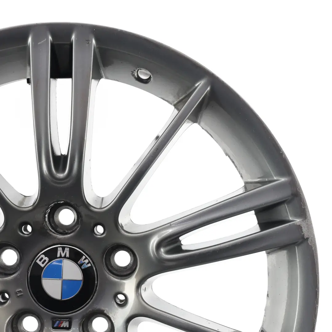 Ferricgrey Leichtmetallfelge vorne 18" ET:34 8J M Spider Speiche 193 für BMW E90 E91 mit Teilenummer 7843839 BMW E90 E91 Ferricgrey Leichtmetallfelge vorne 18" ET:34 8J M Spider Speiche 193 - SKU 7843839-2 - Teilenummer 7843839