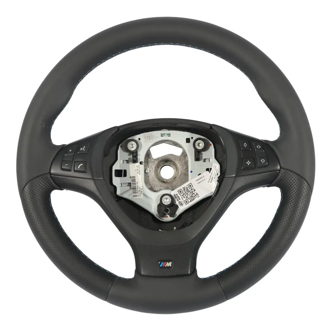 BMW X5 E70 NEW M Sport Black Leather Steering Wheel Black Threads Multifunction - SKU 7844566-5 - Part number 7844566