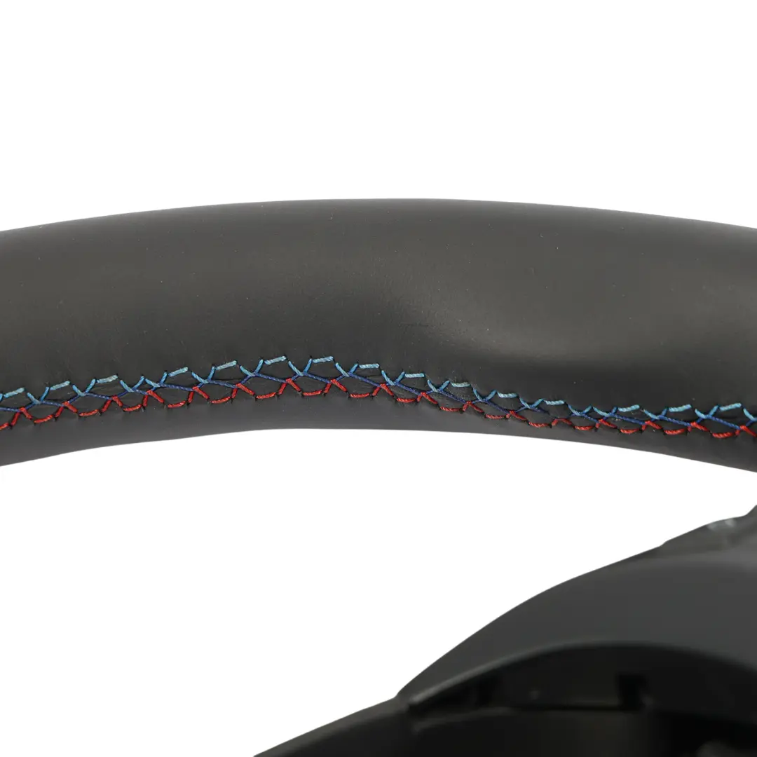 BMW X5 E70 NEW M Sport Black Leather Steering Wheel Black Threads Multifunction - SKU 7844566-5 - Part number 7844566