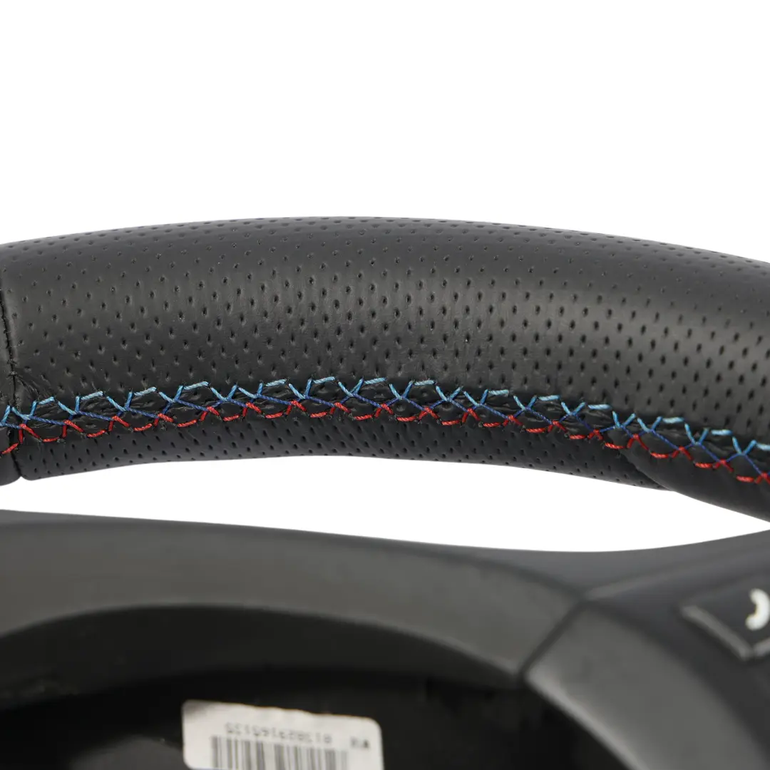 Leather Steering Wheel Black Threads Multifunction to BMW X5 E70 NEW M Sport Black with Part number 7844566 BMW X5 E70 NEW M Sport Black Leather Steering Wheel Black Threads Multifunction - SKU 7844566-5 - Part number 7844566